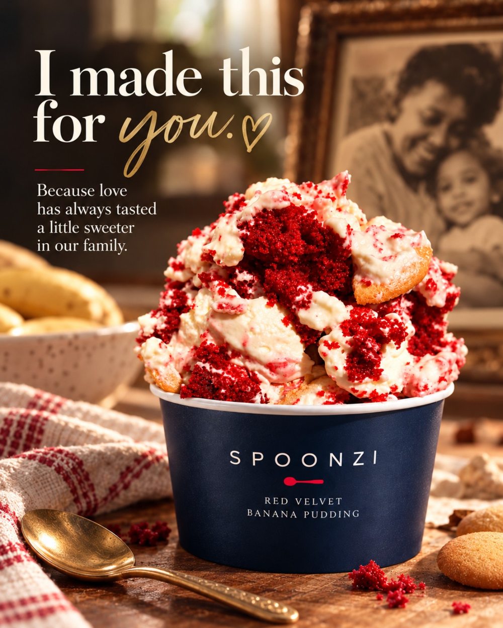 SPOONZI family-inspired dessert